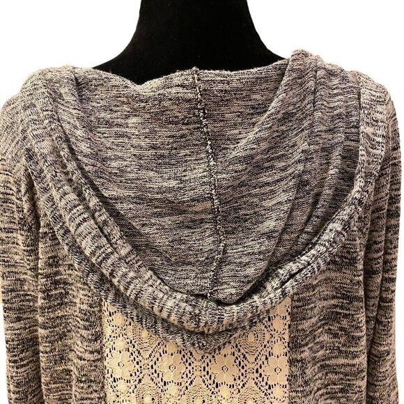 Miss Chievous Black and White Sequin Love Lightweight‎ Hoodie Sz 1 X - Picture 9 of 14